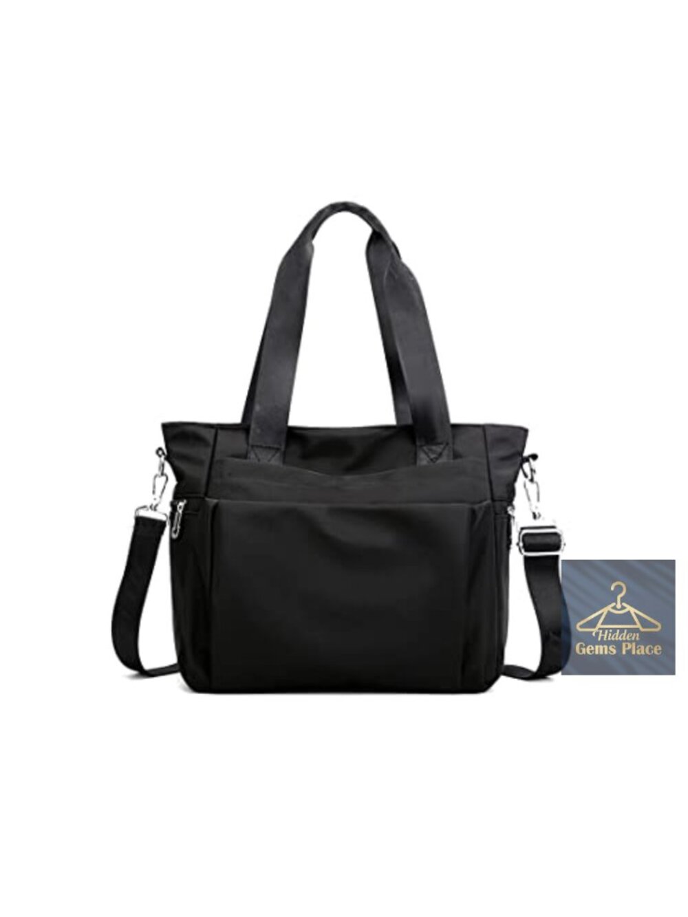 Nylon Tote Bag Water Resistant Multi-function Shoulder Handbag Messenger Bag